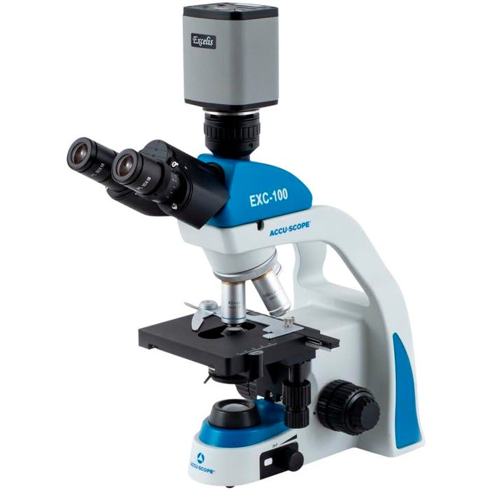 Accu-Scope EXC-100 Digital Trinocular Microscope with Excelis HD Lite Camera
