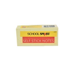 Image for School Smart Removable Self-Stick Note, 1-1/2 X 2 Inches, Yellow, 100 Sheet Pads, Pack of 12 from School Specialty