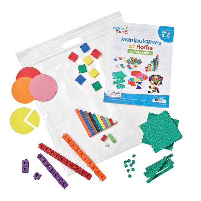 Hand2Mind Manipulatives At Home Kit, Grades 3 to 5