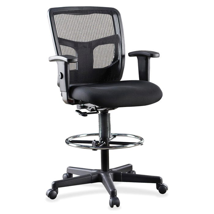 Classroom Select ErgoMesh Series Mid-Back Stool, 26 x 23-5/8 x 53 Inches, Black