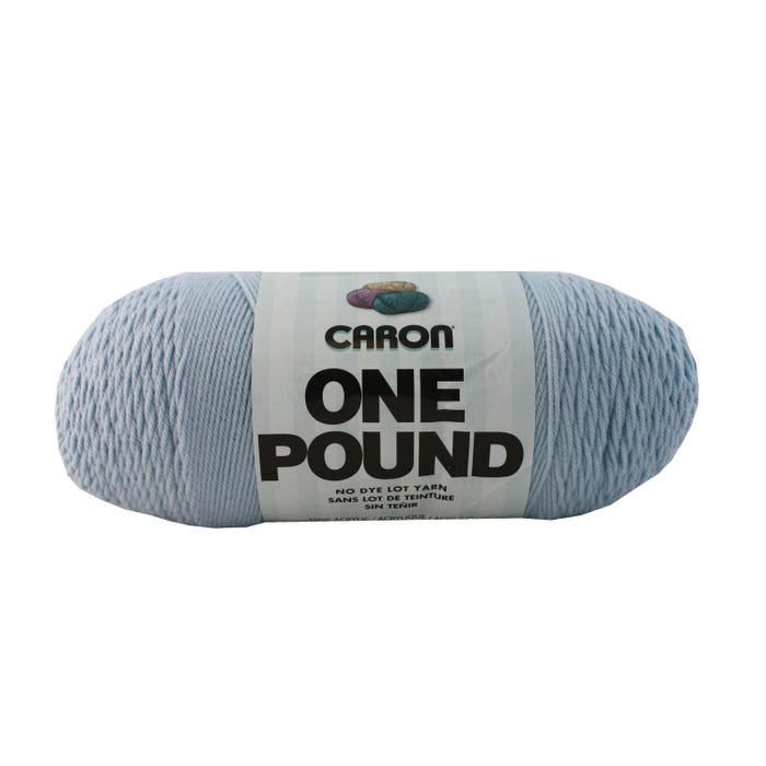 Caron Washable Acrylic Yarn, 1 Pound, 812 Yards, Sky Blue