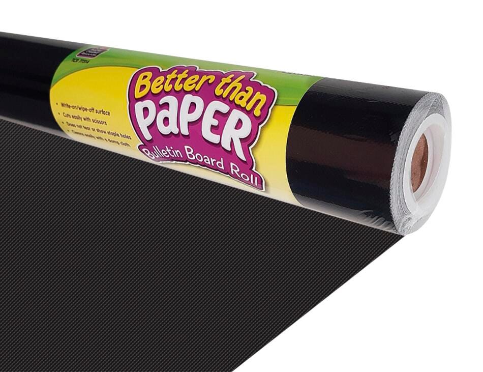 Image for Teacher Created Resources Better Than Paper Bulletin Board Roll, Black from School Specialty