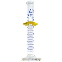 Eisco Labs Graduated Cylinder, Borosilicate Glass, 10mL