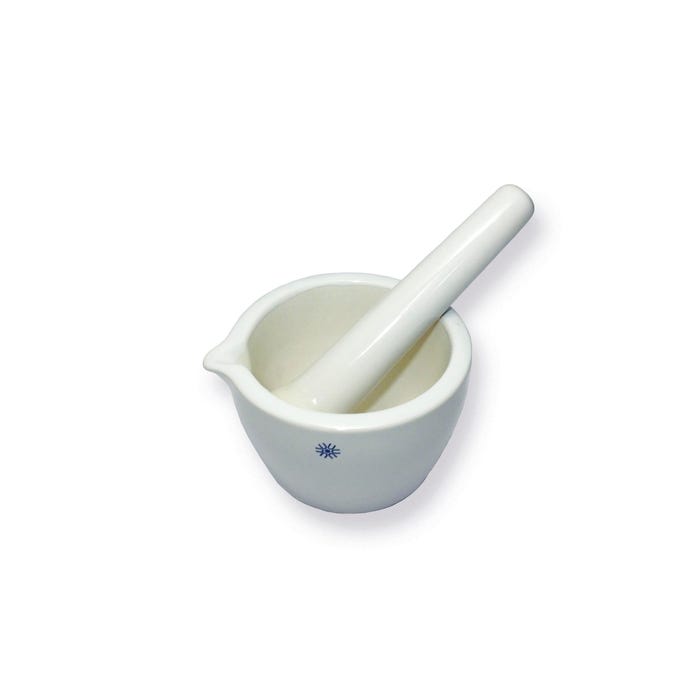 United Scientific Deep Form Mortar and Pestle Set, 750 mL, Porcelain