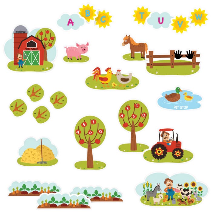 Sportime Farm Sensory Pathway Set, 55 Decals