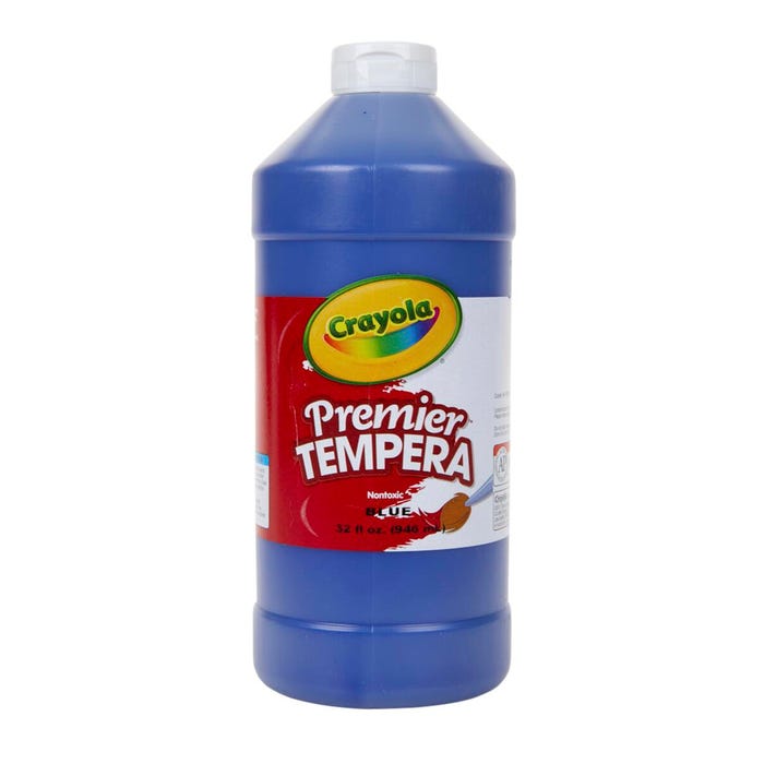 Crayola Premier Tempera Paint, 1 Quart Bottle, Blue