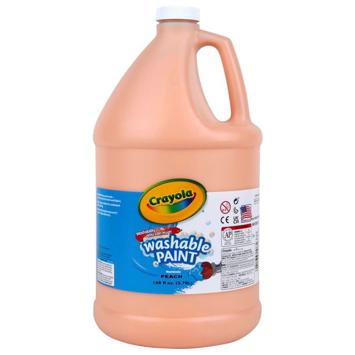 Crayola Washable Paint, Peach, 1 Gallon