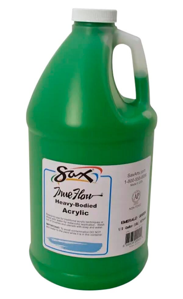 Sax Heavy Body Acrylic Paint, 1/2 Gallon, Emerald Green 1572443