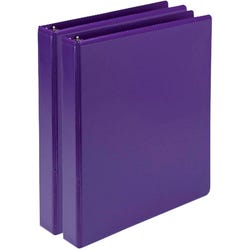 Samsill Earth Choice Fashion View Binder, Round Ring, 1-1/2 Inches, Purple, Pack of 2, Item Number 2100450