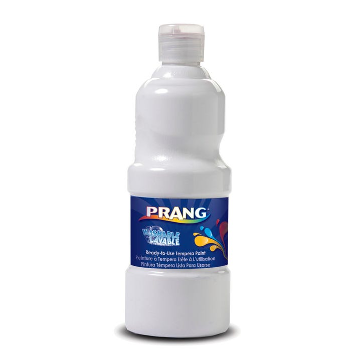 Prang Ready-to-Use Washable Tempera Paint, Quart, White