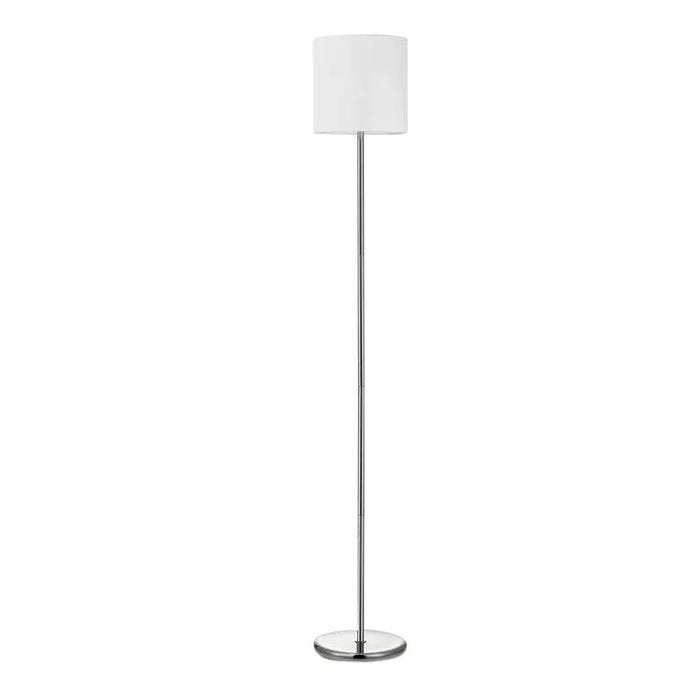 Lorell Linen Shade 10-watt LED Floor Lamp, 12 x 65 Inches, White