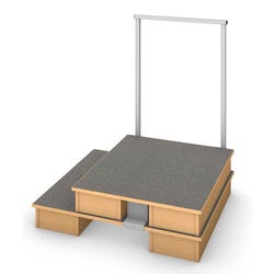 Fleetwood Harmony Conductor Podium, 43 x 38 x 48 Inches, Fusion Maple, Item Number 2000056