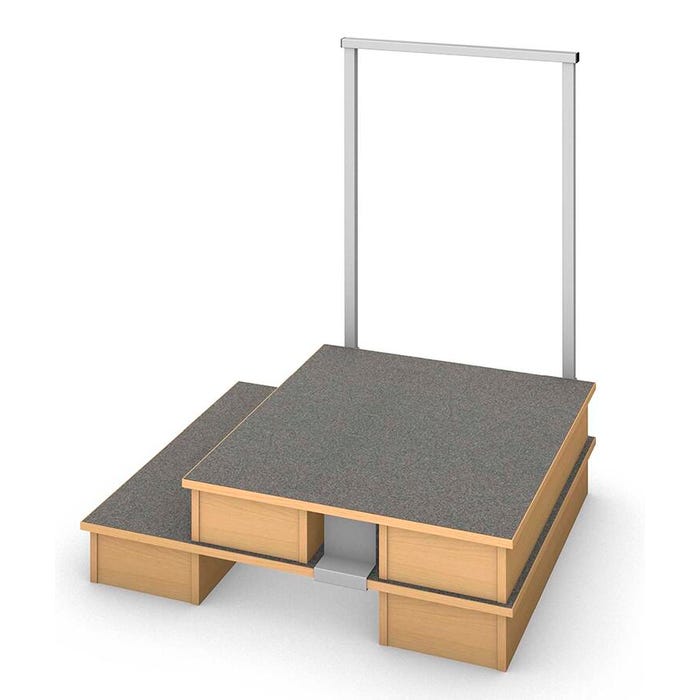 Fleetwood Harmony Conductor Podium, 43 x 38 x 48 Inches, Fusion Maple