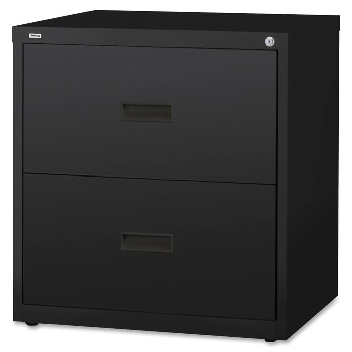 Lorell Black Lateral Files , 2-Drawer, 30 x 18-5/8 x 28-1/8 Inches