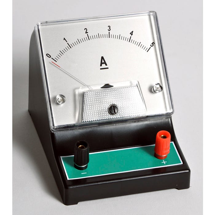 Frey Scientific Economy DC Ammeter Single Range, 0-5A (100mA)