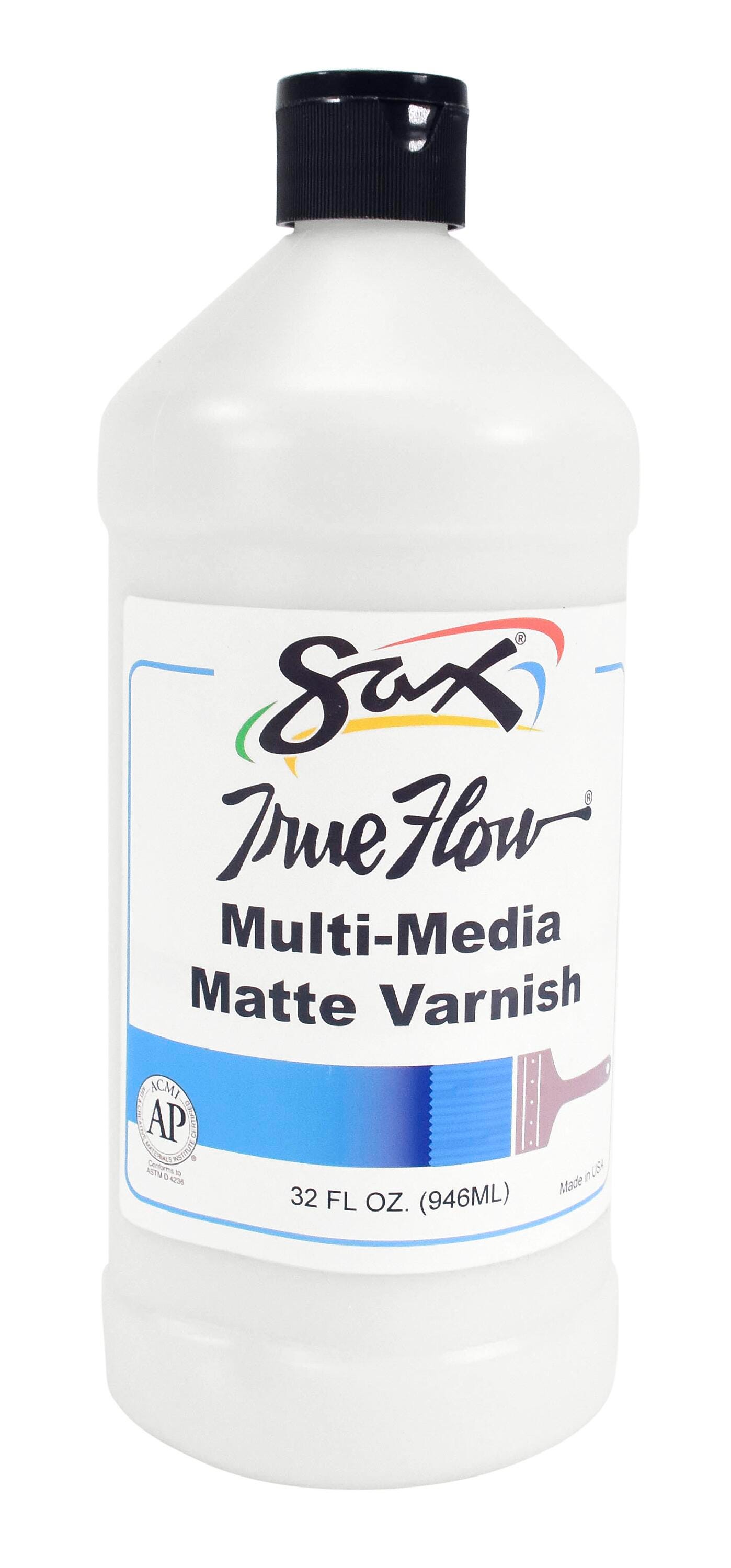 Sax True Flow Multi-Media Varnish, Matte Finish, 1 Quart 1590441