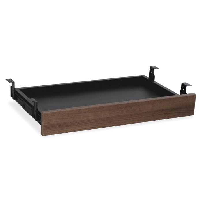 Lorell Walnut Laminate Office Suite Desking, Center Drawer, 26 x 15 3/8 x 3 5/8 in
