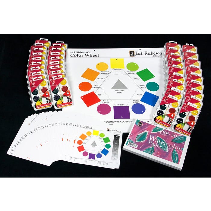 Jack Richeson Watercolor Paint Classroom Pack, Set of 36