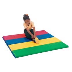 Children's Factory Feather-Lite Rainbo Panel Folding Mat, 4 x 8 ft 504716