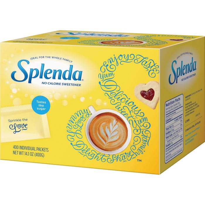 Splenda Single-Serving Sugar Substitute, 1 g, Pack of 400