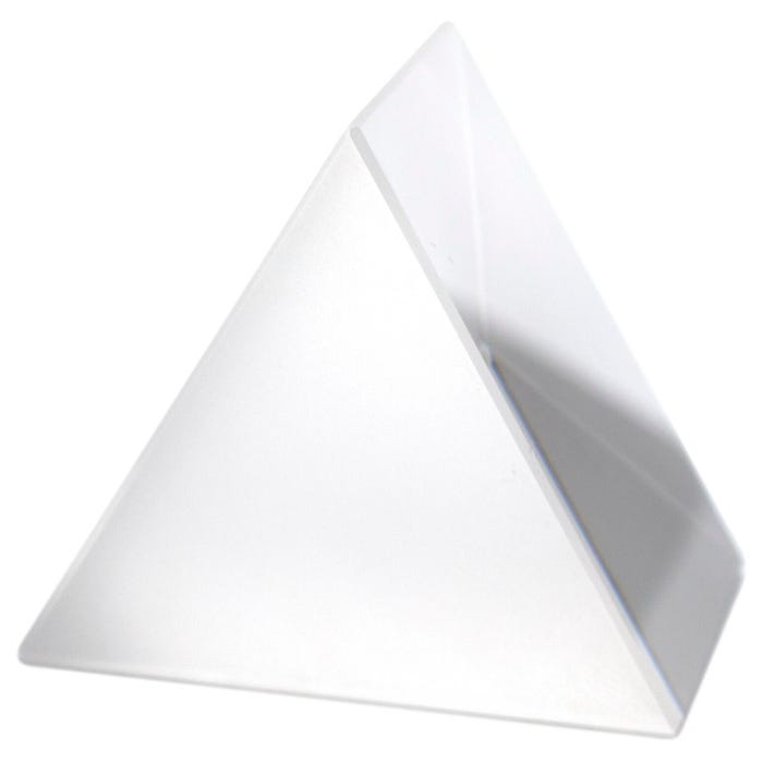 Eisco Labs Extra Dense Flint Glass Prism, Equilateral, R Index 1.62
