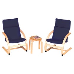 Guidecraft Kiddie Rocker, 16 x 19 x 25-1/2 Inches, Set of 2, Blue, Item Number 2024916
