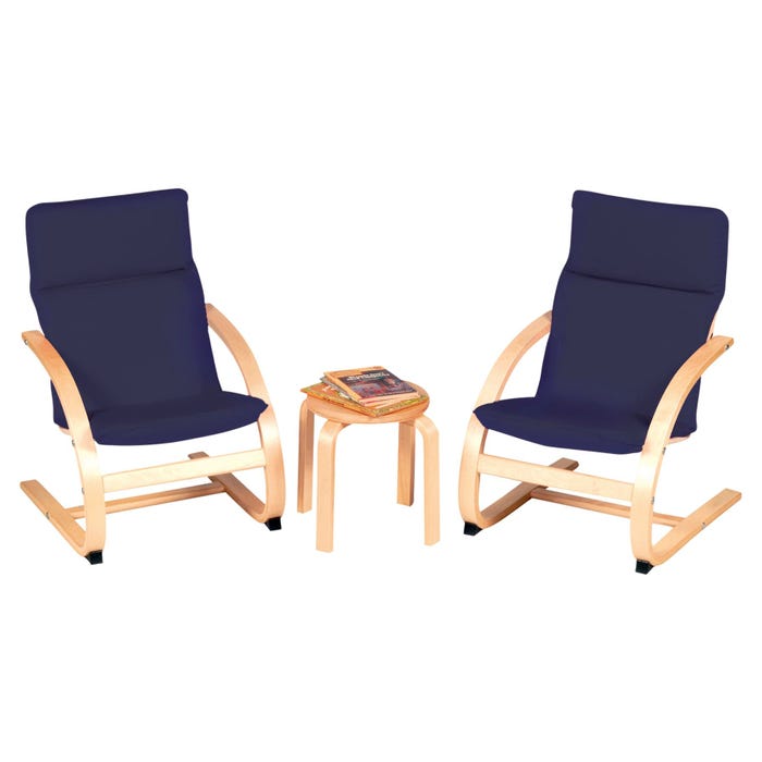 Guidecraft Kiddie Rocker, 16 x 19 x 25-1/2 Inches, Set of 2, Blue