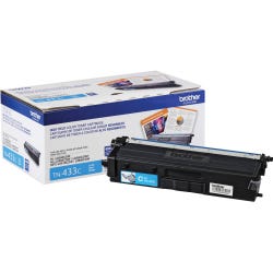 Brother Ink Toner Cartridge, TN433C, Cyan