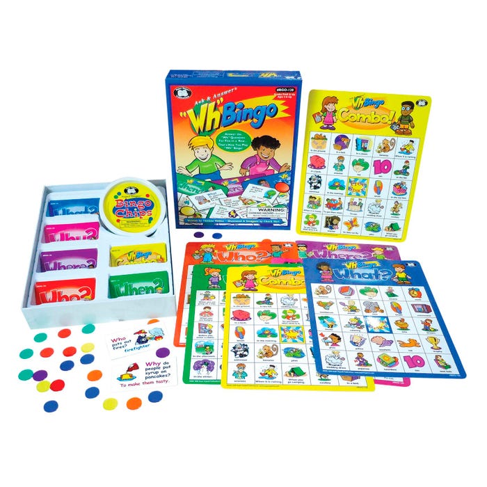 Super Duper Ask & Answer "WH" Bingo Game
