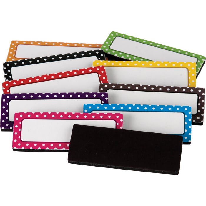 Teacher Created Resources Polka Dots Magnetic Labels, Set of 30