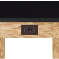 AC Duplex Electrical Receptacle for Student Tables Option