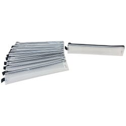 Sax Mesh Tool Case Pouches, 3 x 14 inches, Clear with Black Trim, Pack of 10 2018758