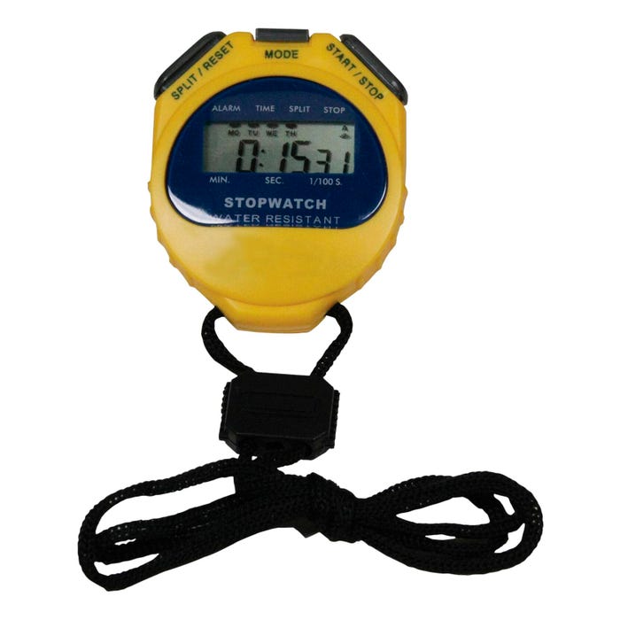 United Scientific Water-Resistant Stopwatch, Yellow