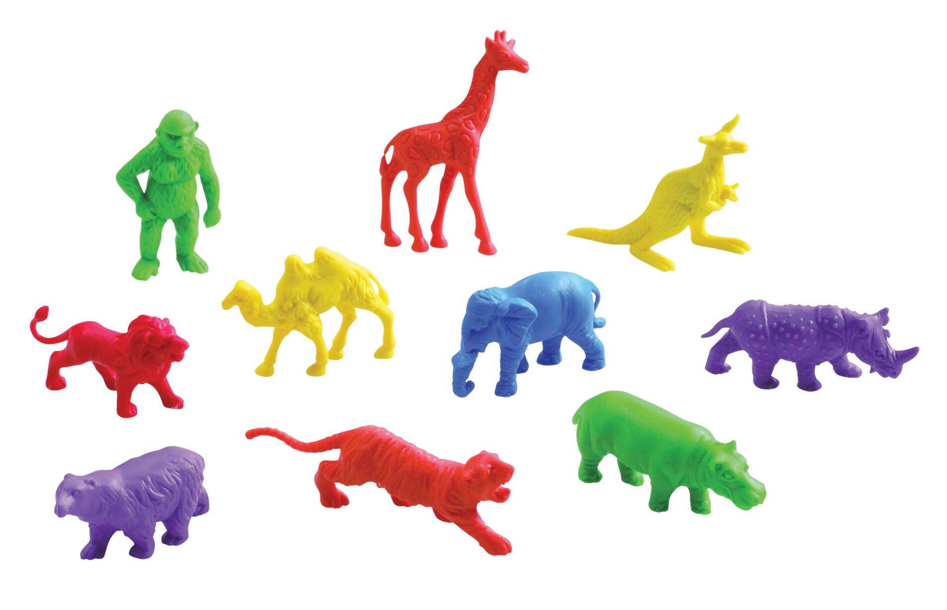 Achieve It! Wild Animals Manipulative Counters, Assorted Colors, Set of 120, Item Number 2105049