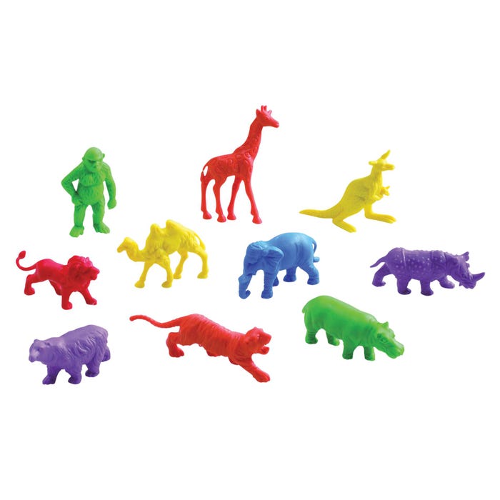 Achieve It! Wild Animals Manipulative Counters, Assorted Colors, Set of 120