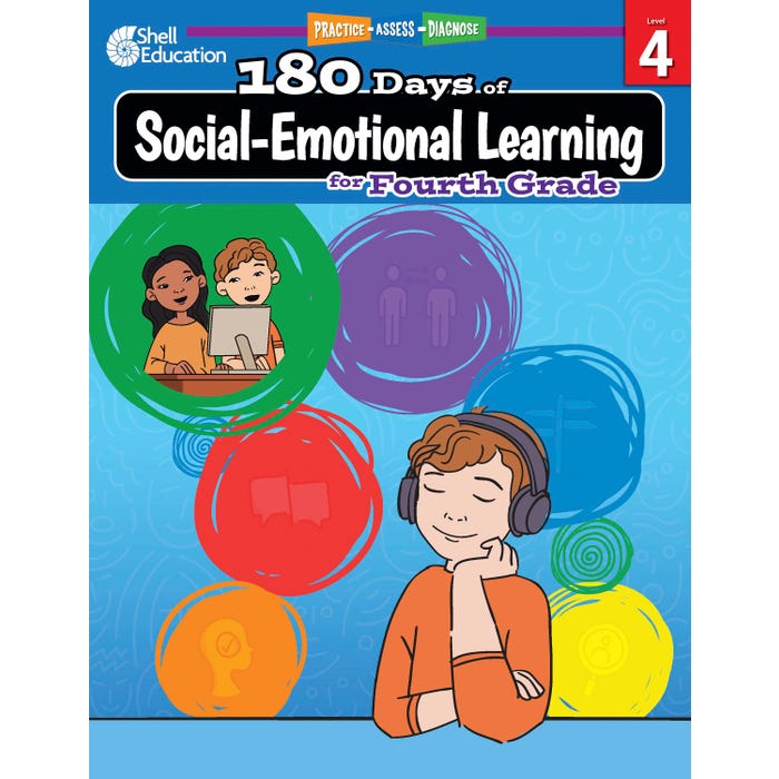 Shell Education 180 Days of Social-Emotional Learning for Fourth Grade
