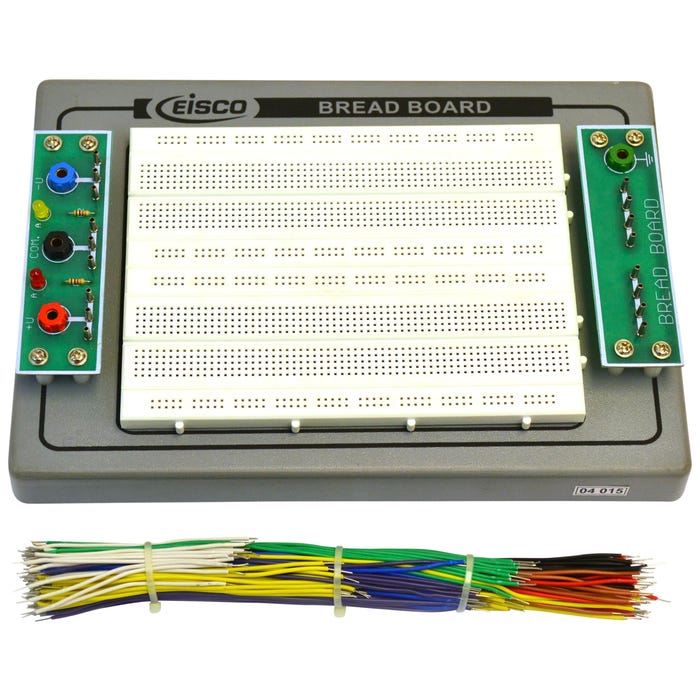 Eisco Labs Bread Board and Jumper Wire Set, 150 Pieces