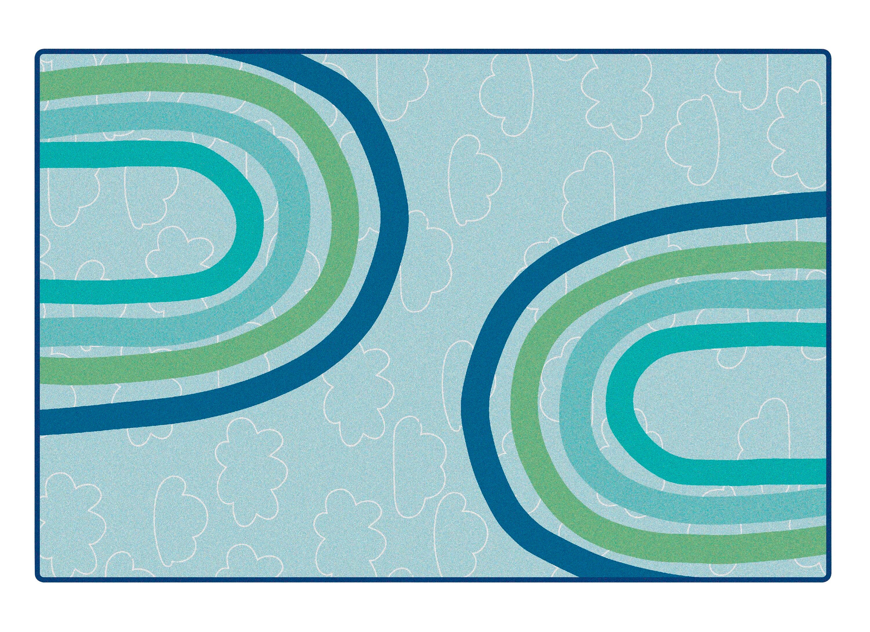 Carpets for Kids KIDSoft Large Rainbows, Rectangle 4002005