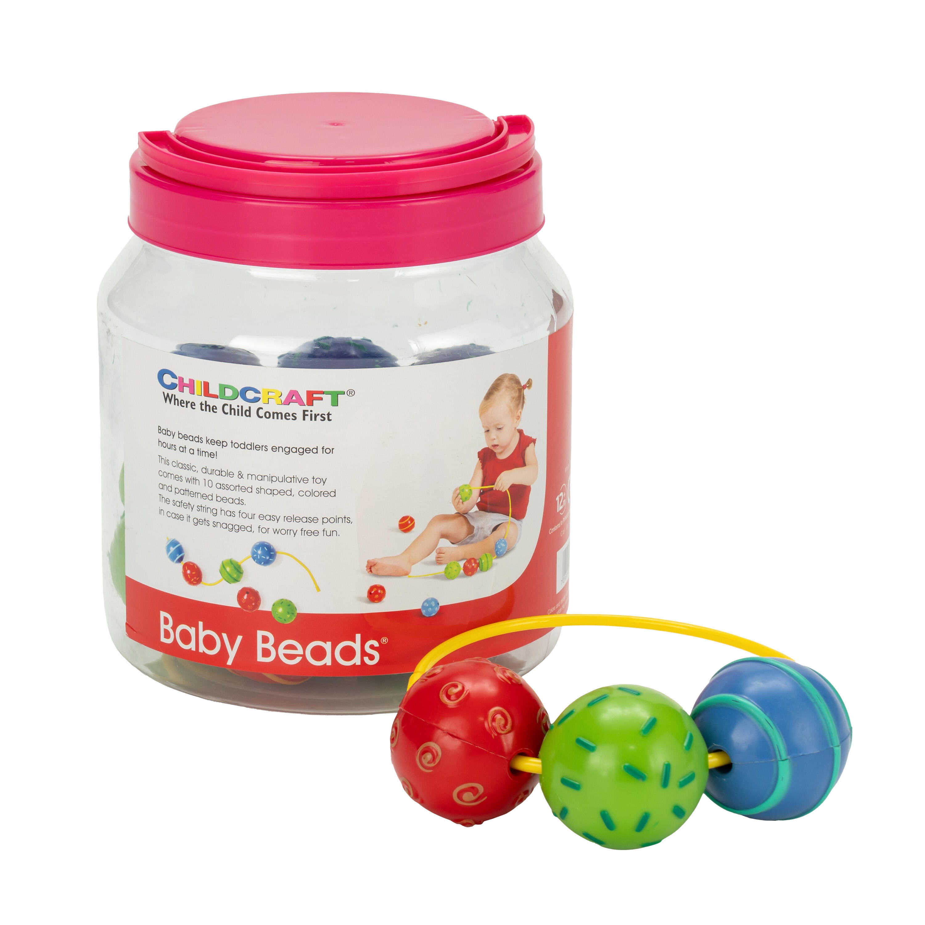 Childcraft Toddler Manipulatives Baby Beads, Set of 20 1500798