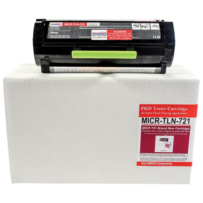 MicroMICR MICR Toner Cartridge, TLN-721, Black
