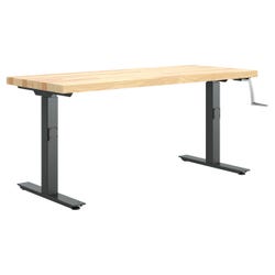 Diversified Woodcrafts Hi-Lo Workbench 60 x 30 x 25 to 36 Inches, Maple Top, Item Number 532427