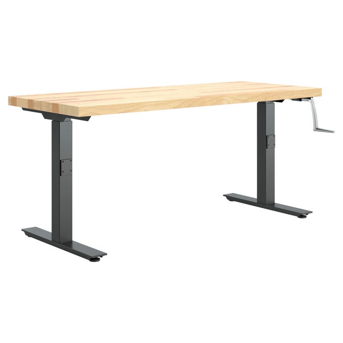 Diversified Spaces Hi-Lo Workbench 60 x 30 x 27 to 46 Inches, Maple Top
