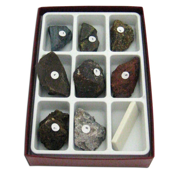 Geoscience Mineral Streak Collection, Set of 8