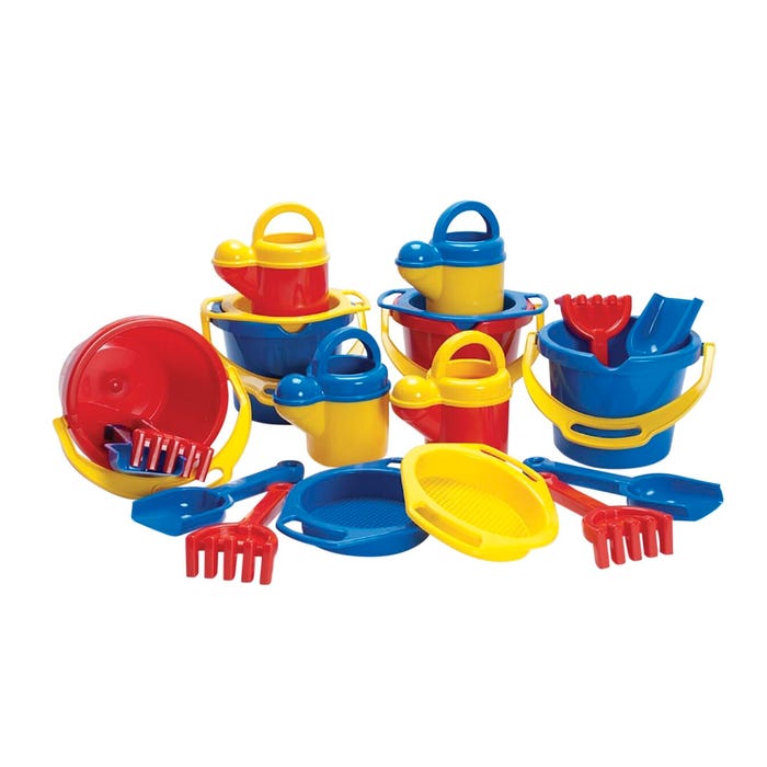 Dantoy Sand and Water Multi-Tools, Assorted Colors, Set of 20