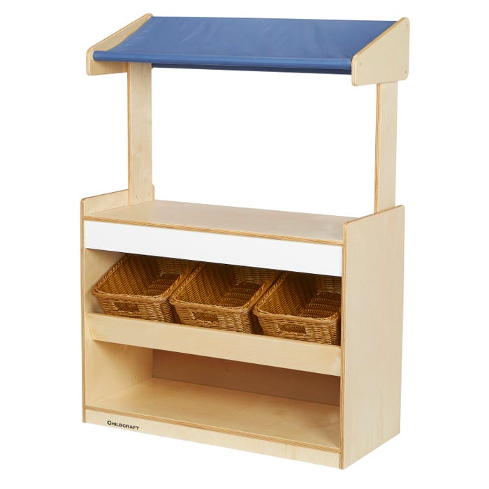 Childcraft Market Stand With Baskets, 35-3/4 x 16 x 49-7/8 Inches
