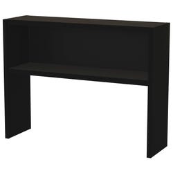 Lorell Comm. Steel Desk Srs Black Stack-on Hutch, Stack-On Hutch, 48 Inches, Black