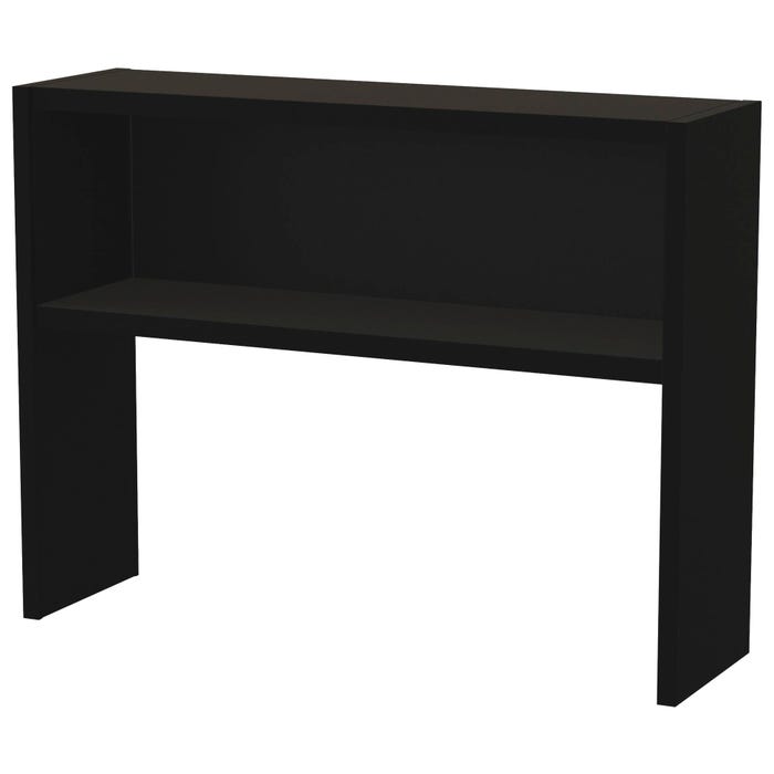 Lorell Comm. Steel Desk Srs Black Stack-on Hutch, Stack-On Hutch, 48 Inches, Black
