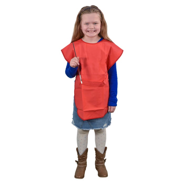 School Smart Kid's Vinyl Smock, 22 x 16 Inches