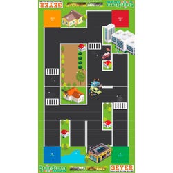 Geyer Instructional BrainStorm STEM Education Robotics Activity Mat: Robot Rescue, 80 x 44-3/4 Inches 2132280