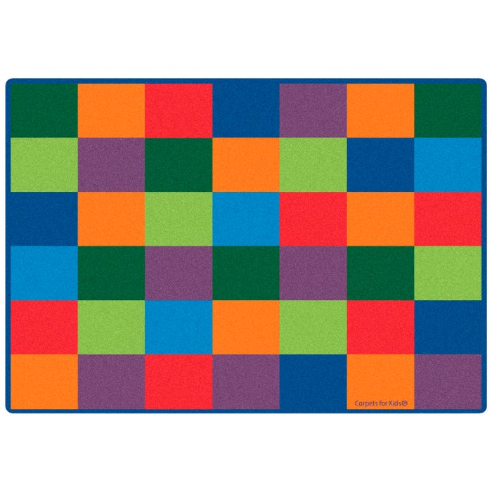 Carpets for Kids KIDSoft Blocks Seating Carpet, Rectangle